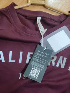 It Is A Cool, Pretty Croped Sweat Shirt ,Maroon