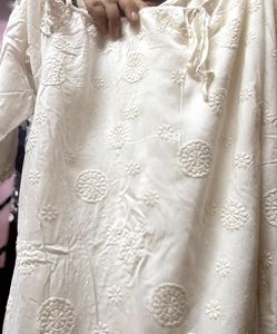 Designer Off-Shoulder Embroidered Cutwork Top