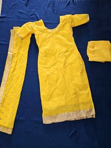 Yellow Embroidered Salwar Kameez