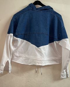 Color Block Denim Top