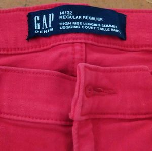 Red GAP stretch jeans