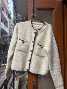 Elegant Tweed Cardigan