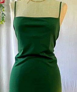 H&amp;M Green Slip Dress