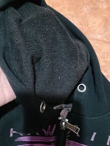 Winter Hood Zipper Jacket For Girl