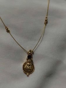 Traditional Lakshmi Locket Invisible Chain