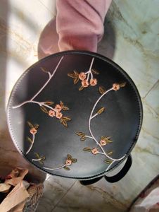 Floral Embroidered Crossbody Bag