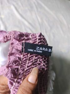 Zara Corset Puff Sleeve Bustier Cute Top