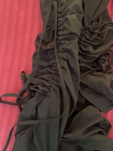 Drawstring Detail parachute Pants