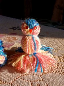 Handmade Yarn Bird Set