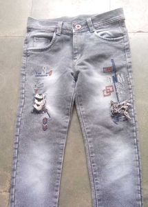 Grey Distressed Jeans