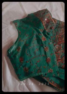 Green Embroidered Kurta Set