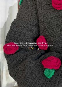 Crochet Rose Cardigan