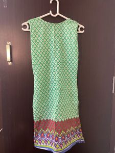 Green Printed Kurti