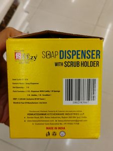 New Soap Dispenser With Scrub Holder 3 In 1