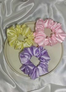 Colorful Scrunchie Set (Combo Of 6)