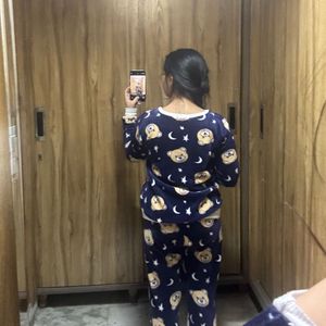 Teddy Bear Print Pajama Set