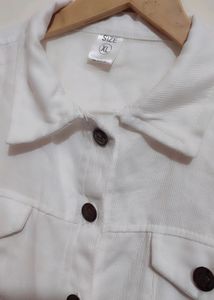 White Crop Jacket For Girl Or Women