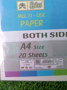 Both Side Ruled Sheet With Pens