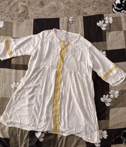 White Cotton Kurta