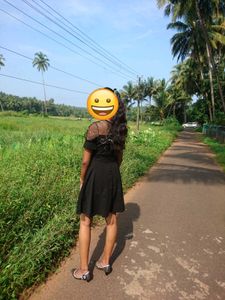 Black Embroidered Dress