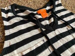 Joe Fresh Small Women Top sleeveless Stretch Strip