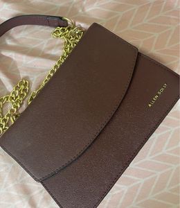 Allen Solly Maroon Solid Sling Bag