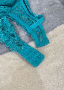 Teal Lace Bra