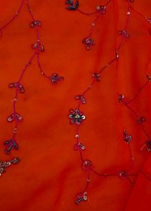 Vintage Orange Saree!