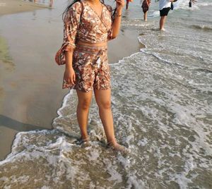 Stylish Brown Print Co-ord Set