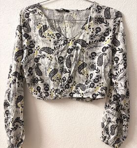 Paisley Crop Top