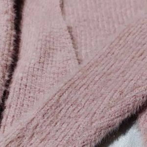 Fuzzy Pink Sweater Set