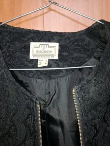 Stylish Black Floral Jacket