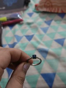 Elegant Sapphire Silver Ring
