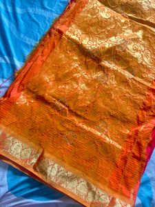 Festive Wear Double shade saree🤩