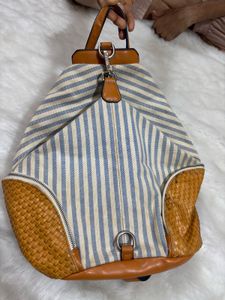 Imported Striped Backpack