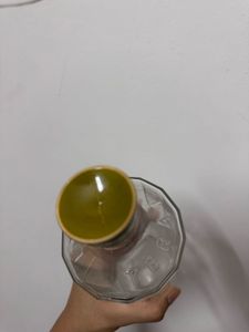 Empty Gin Bottle With Glass Set