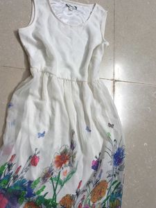White Floral Dress