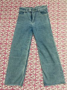 Wide Leg Denim Jeans