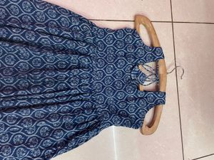 Blue Patterned Dress