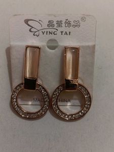 Stylish Circle Drop Earrings
