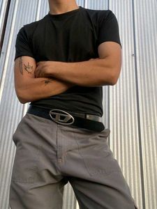 Diesel Belt (First Copy) Black Leather (unisex)