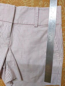 White Stripe Shorts