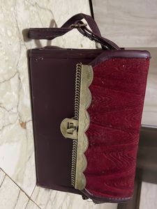 Maroon Hand Purse
