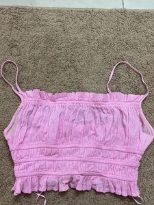 Pink Crop Top