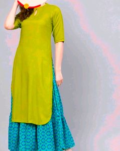Kurta With Skirt Set