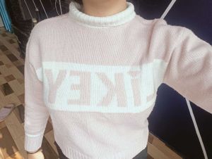 Cute Pink Knit Sweater