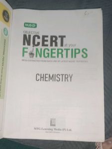 Chemistry Objective NCERT At Your Fingertips