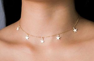 Star Charm Necklace Gold Plated
