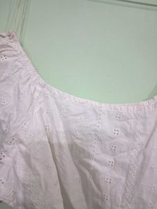 Zudio Square Neck/ Off Shoulder Crop Top