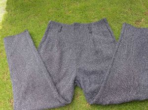 Gray Herringbone Trousers